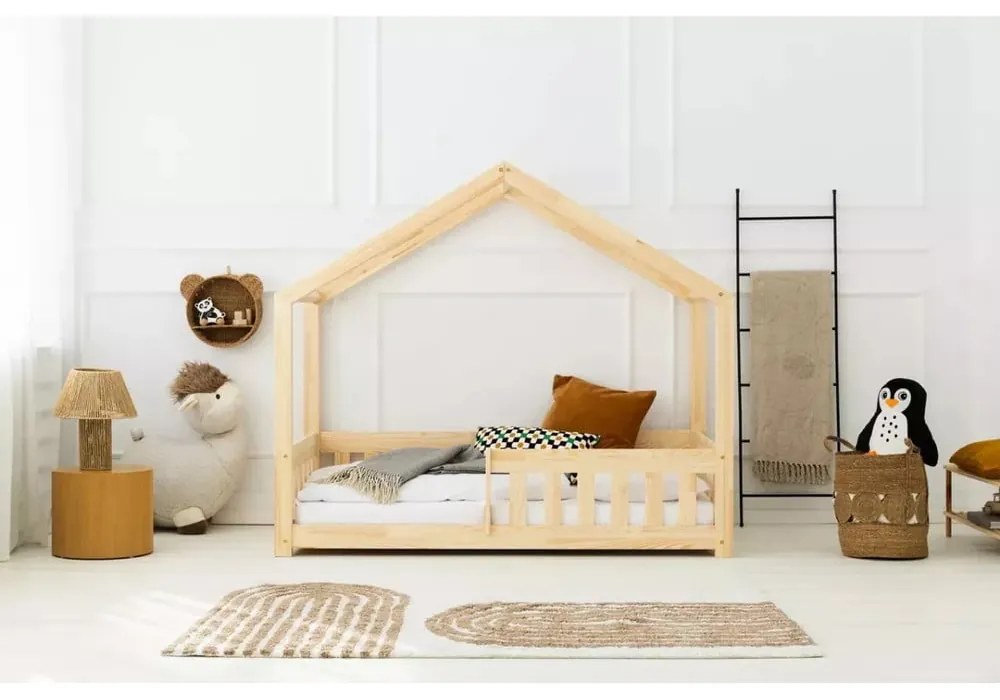 Детско легло от борова дървесина в естествен цвят 80x200 cm Mila RMP - Adeko