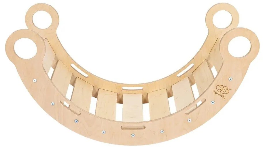 Люлка от масивен бор в естествен цвят 39x75x38 cm Montessori – Meowbaby