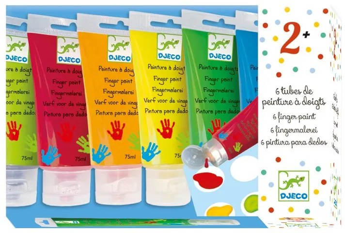 Djeco - Бои за оцветяване с пръсти туби ST1 DJ08860G