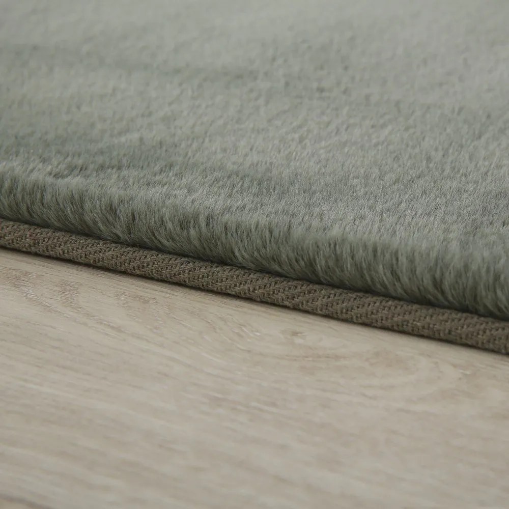 Зелен кръгъл килим подходящ за пране ø 120 cm Pouffy – Ayyildiz Carpets