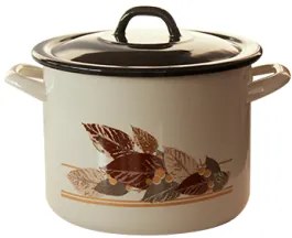 Емайлирана дълбока тенджера 5,25lt. декор ЕСЕН - 2+39P/20 РЯ-(124-1906)