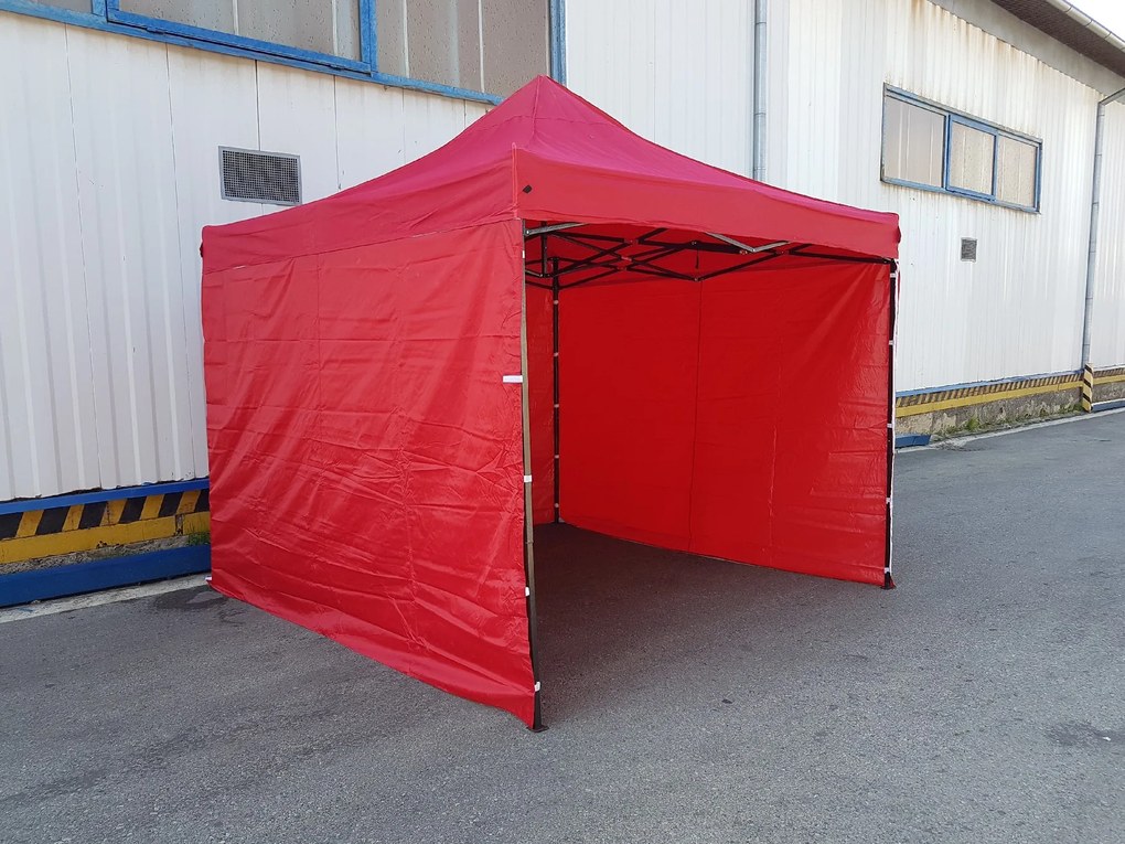 Шатра тип хармоника 3x3 червена SQ