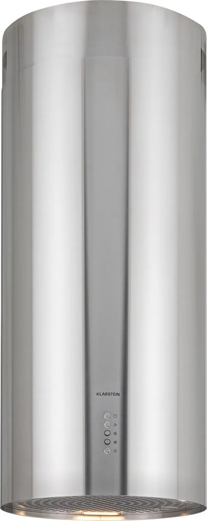 Klarstein Bolea, островен абсорбатор, Ø38см, режим на рециркулация/ засмукване на въздух, 600м³/ч, включително филтри с активен въглен