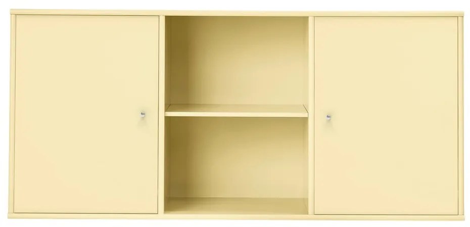 Светложълт нисък висящ скрин 133x61 cm Mistral – Hammel Furniture