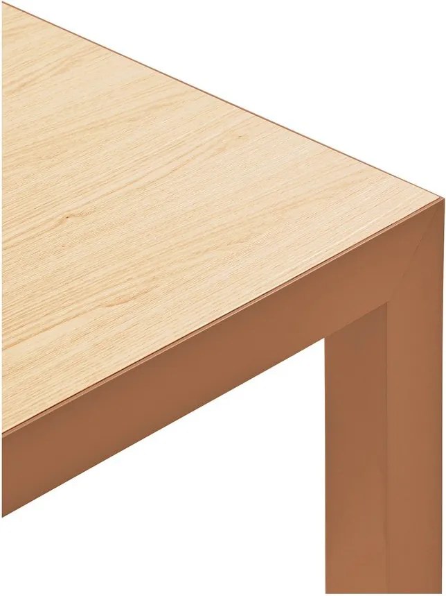 Трапезна маса с дъбова дървена плоскост 75x180 cm Alma – Teulat