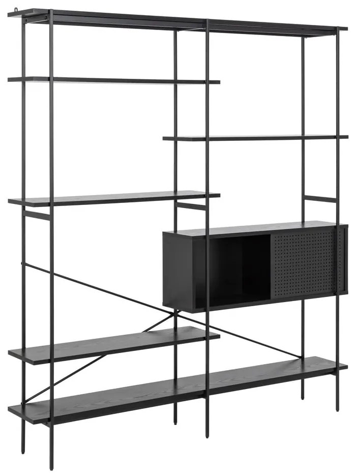 Черна библиотека 172x188x27 cm Angus – Actona