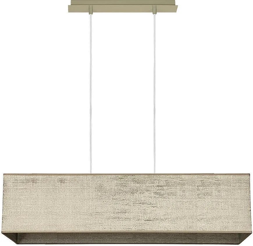 Пендел БРИК, никел, абажур Сарай Бронз, 5xE27