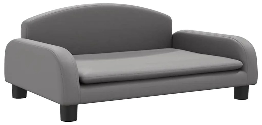 3196366 vidaXL Детски диван сив 70x45x30 см изкуствена кожа