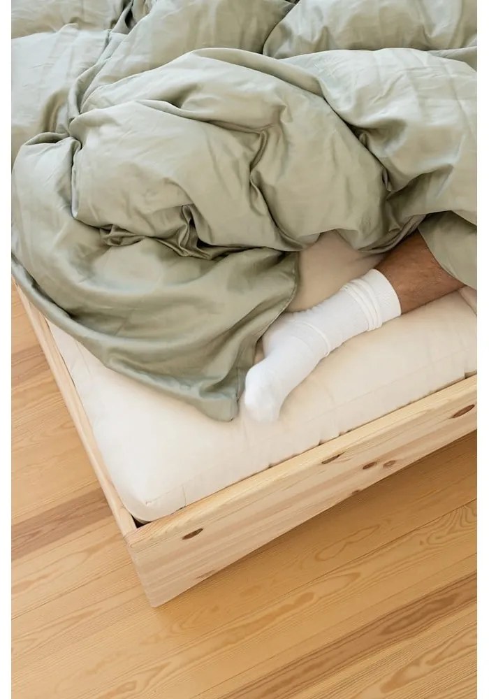 Двойно легло от масивен бор без табла в естествен цвят 140x200 cm Orbit – Karup Design