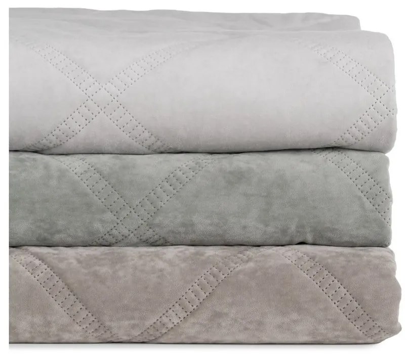 Сиво капитонирано покривало за легло 180x260 cm – Ixia