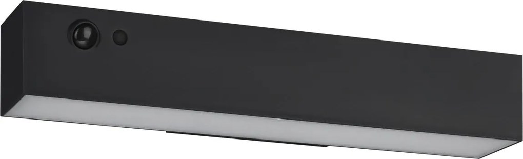 Eglo 901916- LED соларна стенна лампа със сензор VOSCARI LED/6,8W/3,7V IP54 черна