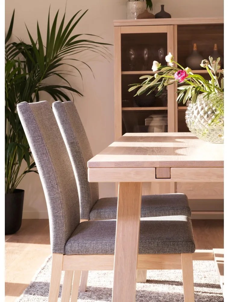 Матова лакирана дъбова маса за хранене , 170 x 95 cm Brooklyn - Rowico