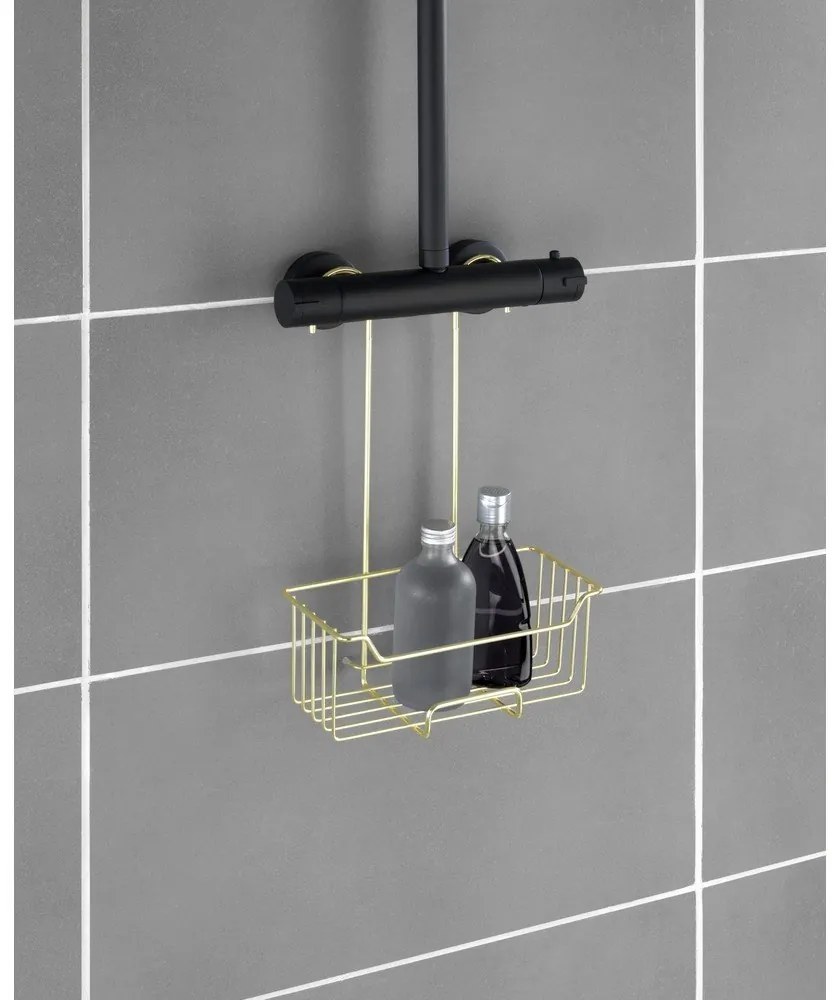 Висящ рафт за баня от неръждаема стомана златен Milo – Wenko