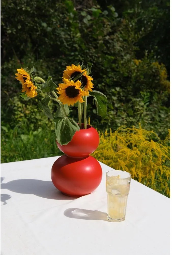 Червена керамична ваза (височина 36 cm) Tuga – noo.ma