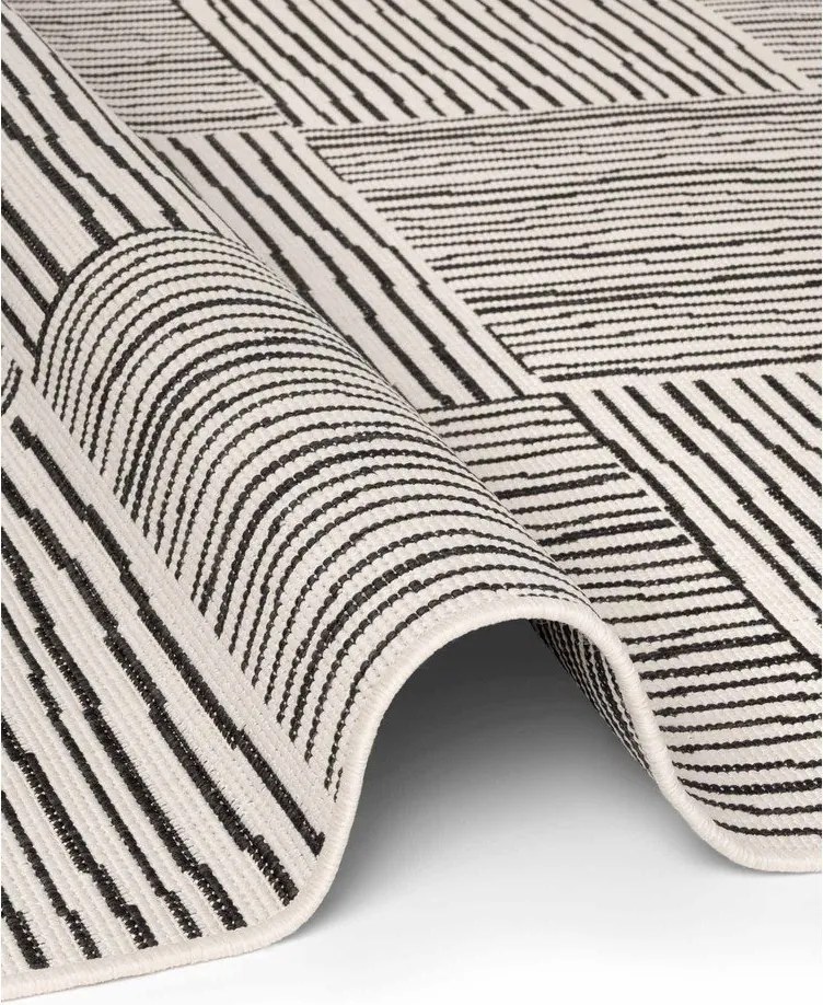 Черен/кремав килим за открито и закрито 160x230 cm Haringey Nightingale – Ted Baker