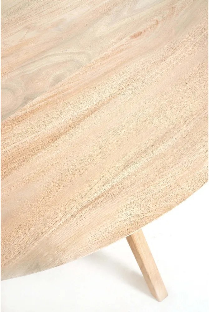 Кръгла трапезна маса от масивно манго ø 120 cm Quenza – Light & Living