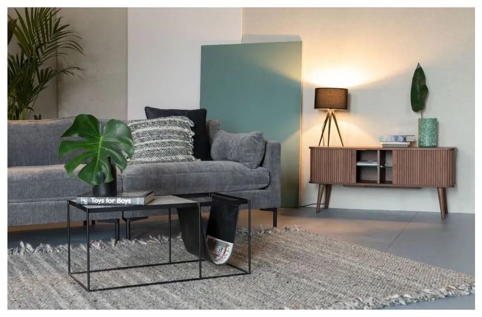 Черна настолна лампа Дърво Tripod - Zuiver