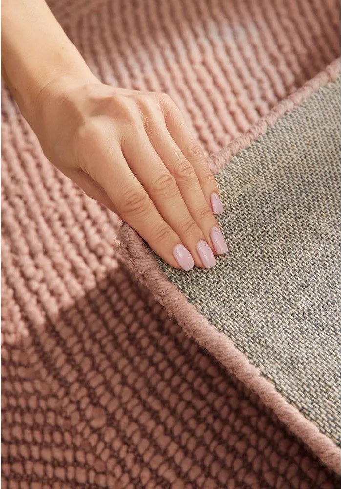 Теракотен ръчно изработен вълнен килим 200x300 cm Calmio – Hanse Home