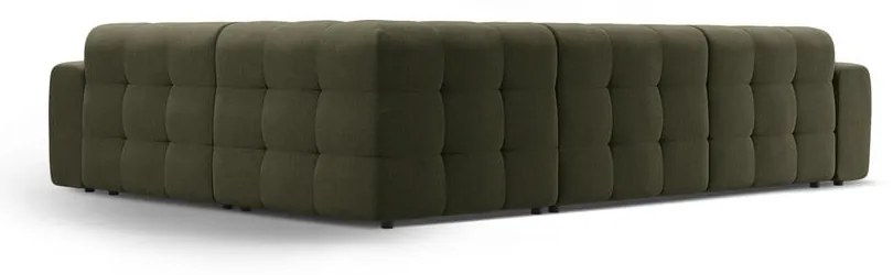 Зелен ъглов диван (десен ъгъл/L форма) Kendal – Micadoni