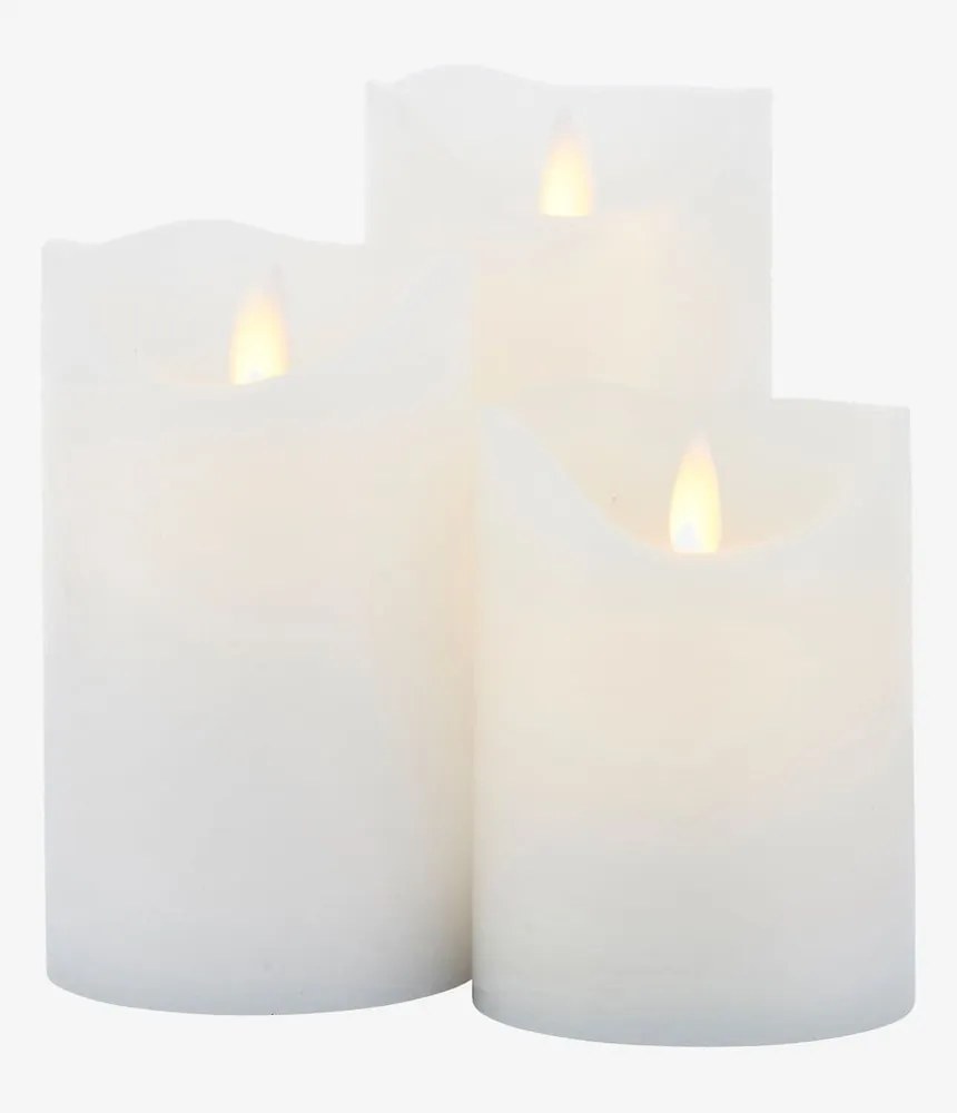 Бели светлинни декорации в комплект от 3 Sara Exclusive - Sirius