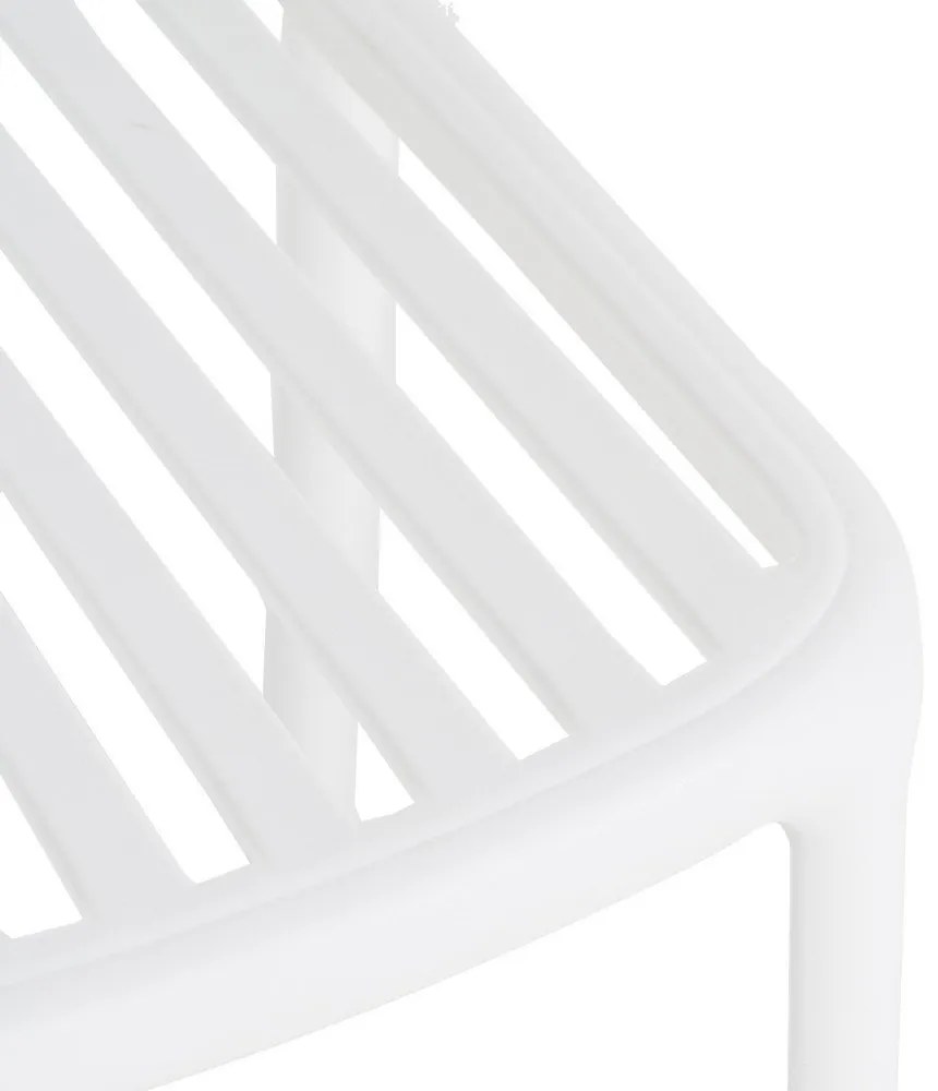 Бял пластмасов трапезен стол Alia – Ixia