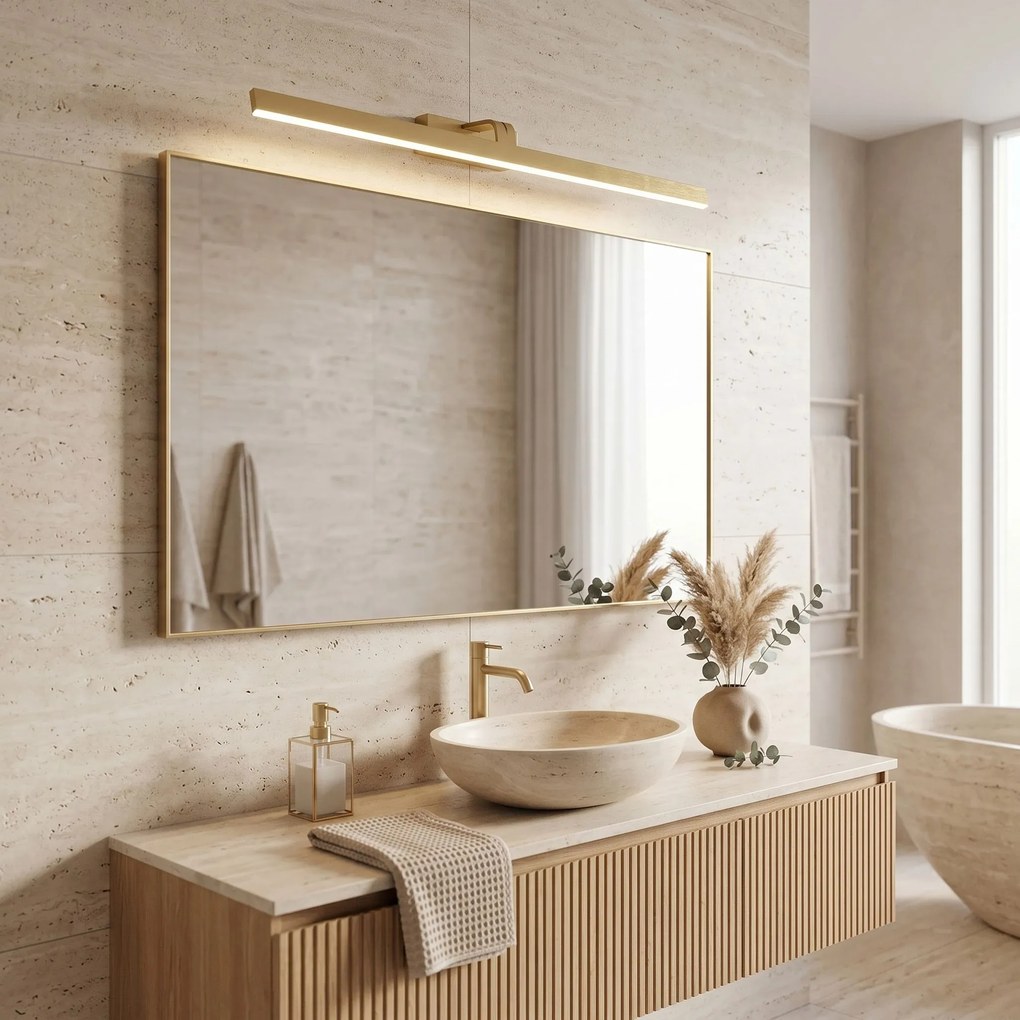 LED аплик за баня SWE009-1W 73cm BRUSH GOLD