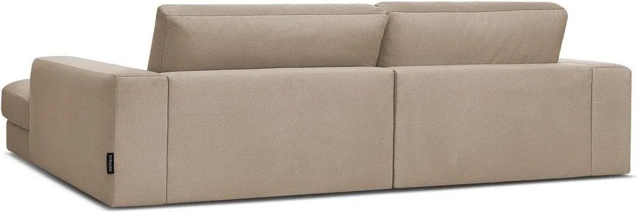 Кафяво-сив кадифен ъглов диван (десен ъгъл) Sierra – Bobochic Paris