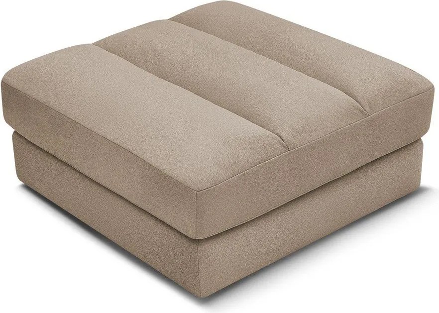 Кафяво-сива кадифена табуретка Sierra – Bobochic Paris