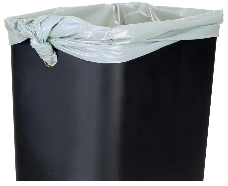 Матово черно стоманено кошче за боклук с педал 20 l Design – Wenko