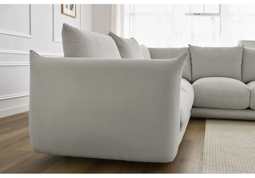 Светлосив ъглов диван Ernest – Bobochic Paris