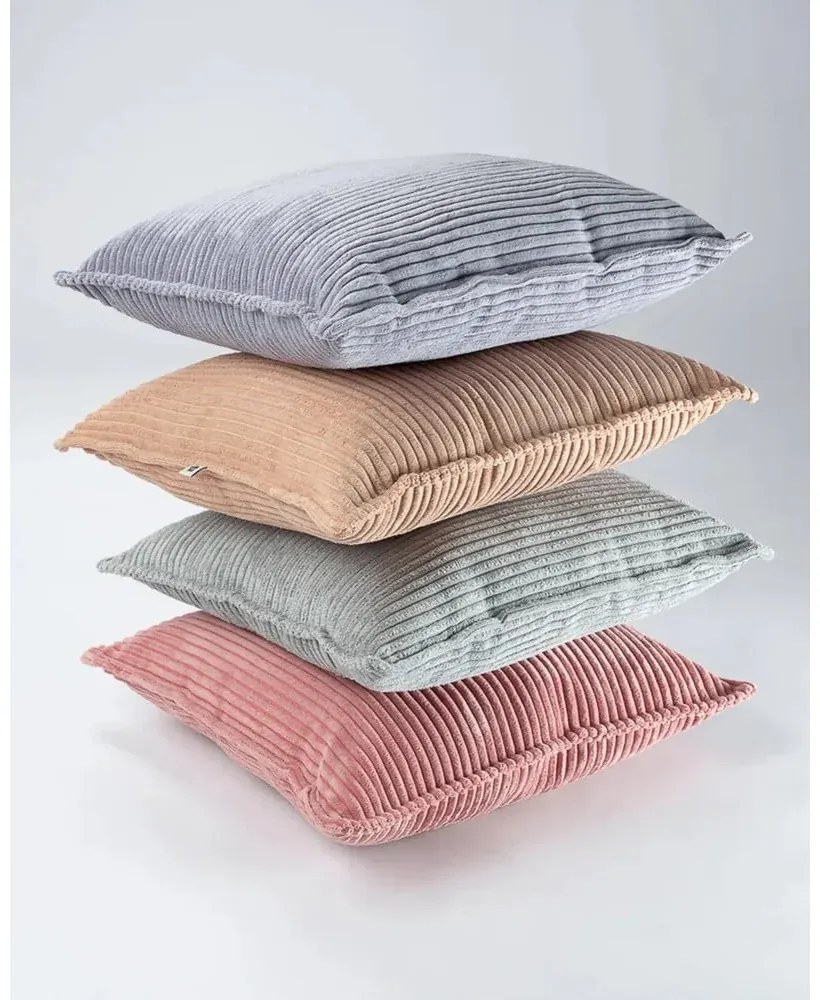 Светлокафява детска възглавница за диван от рипсено кадифе Bolster – Wigiwama