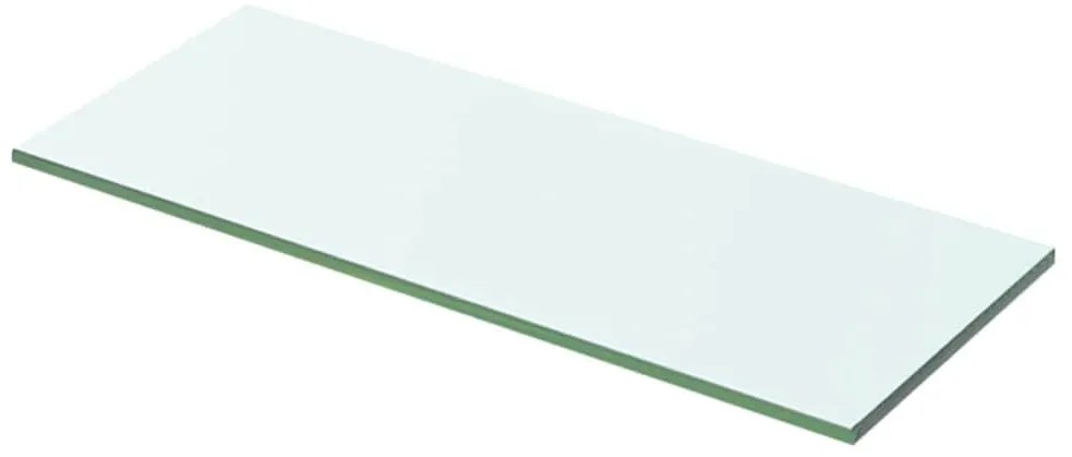 243818 vidaXL Плоча за рафт, прозрачно стъкло, 50 x 15 см