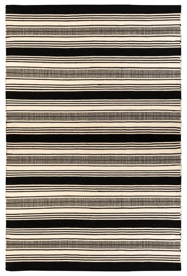 Черно-бял двустранен килим за открито, изработен от рециклирана пластмаса , 160 x 230 cm Zambezi - Green Decore