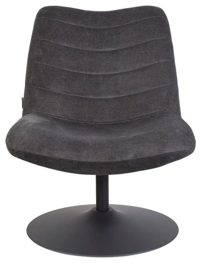 Тъмносиво кадифено кресло Bubba - Zuiver