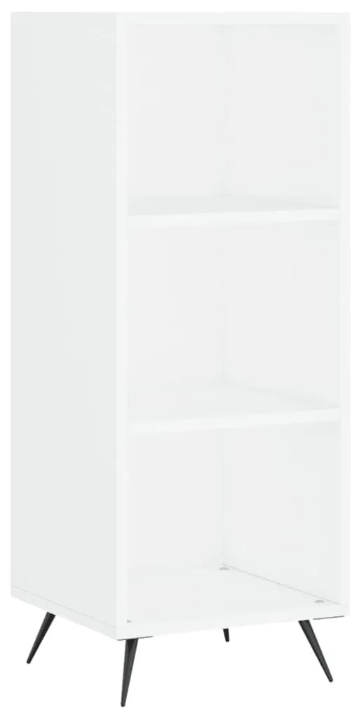 828700 vidaXL Шкаф с рафтове, бял, 34,5x32,5x90 см, инженерно дърво