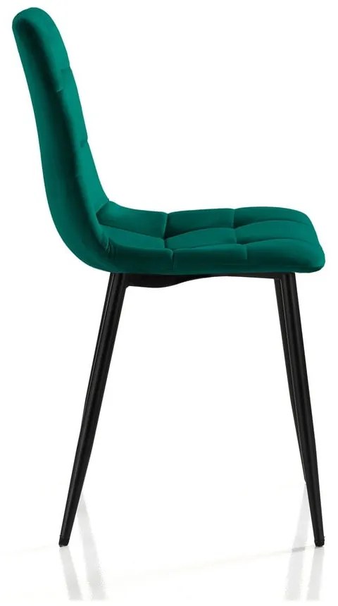 Зелени кадифени трапезни столове в комплект от 2 броя Faffy - Tomasucci