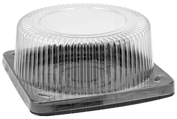 Horecano - Пластмасова кутия за торта за еднократна употреба ф23,5xh9,5см BAKERY-(HC-981896) (232206)