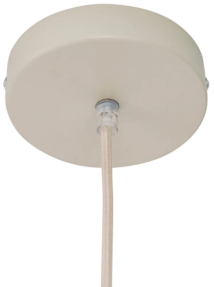 Japandi висяща лампа кремава с ленен абажур - Aisha