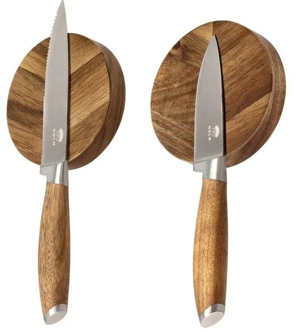 Дървена магнитна поставка за ножове – Holm