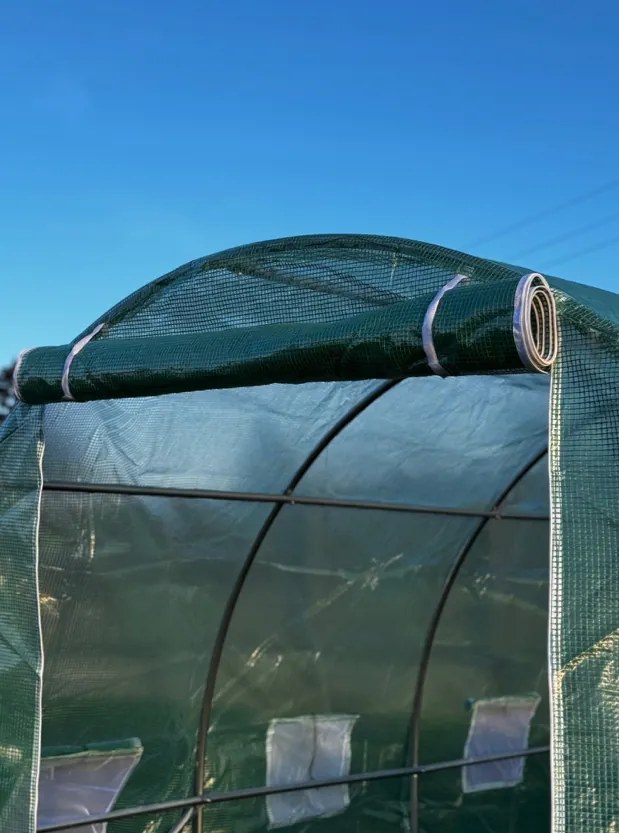 Голяма подсилена градинска оранжерия PREMIUM 3 × 6 м + ПОДАРЪК