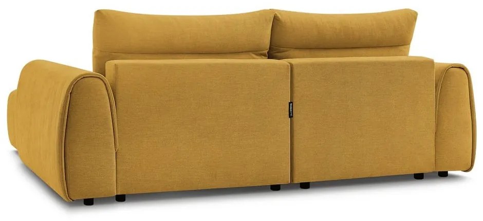 Ъглов диван в цвят жълта охра Aden – Bobochic Paris