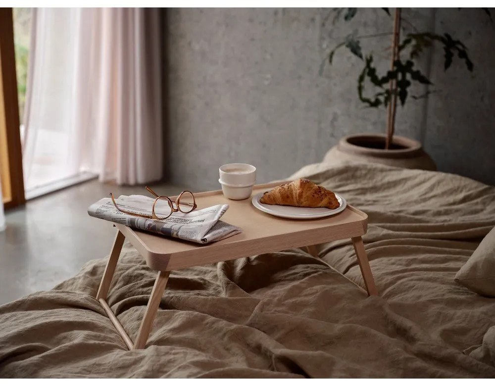 Странична масичка от масивен ясен 32x49,5 cm Inu – Zone