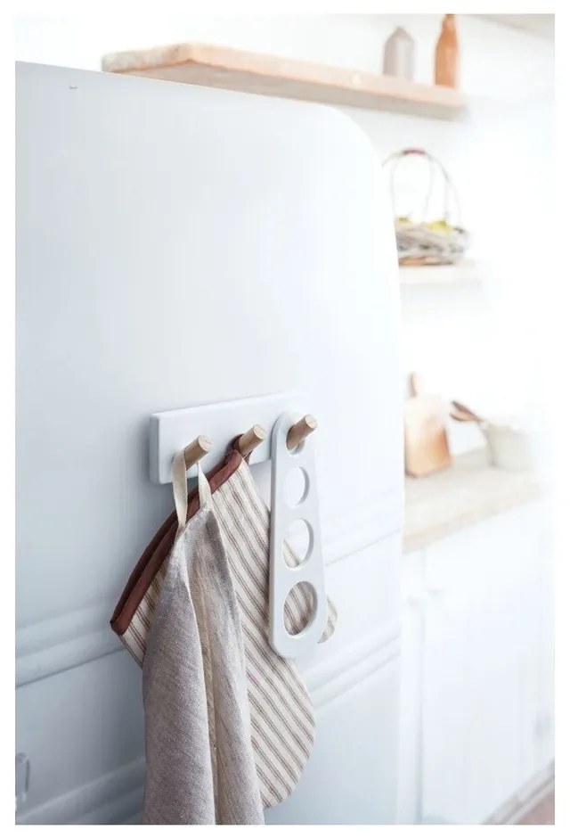 Бял стенен стелаж за кухненски инструменти Trio - YAMAZAKI