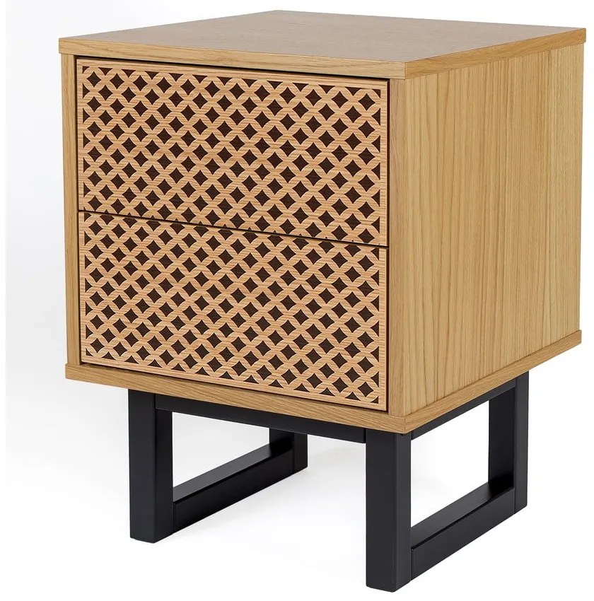 Нощно шкафче от дъб Camden Diamond Mora - Woodman