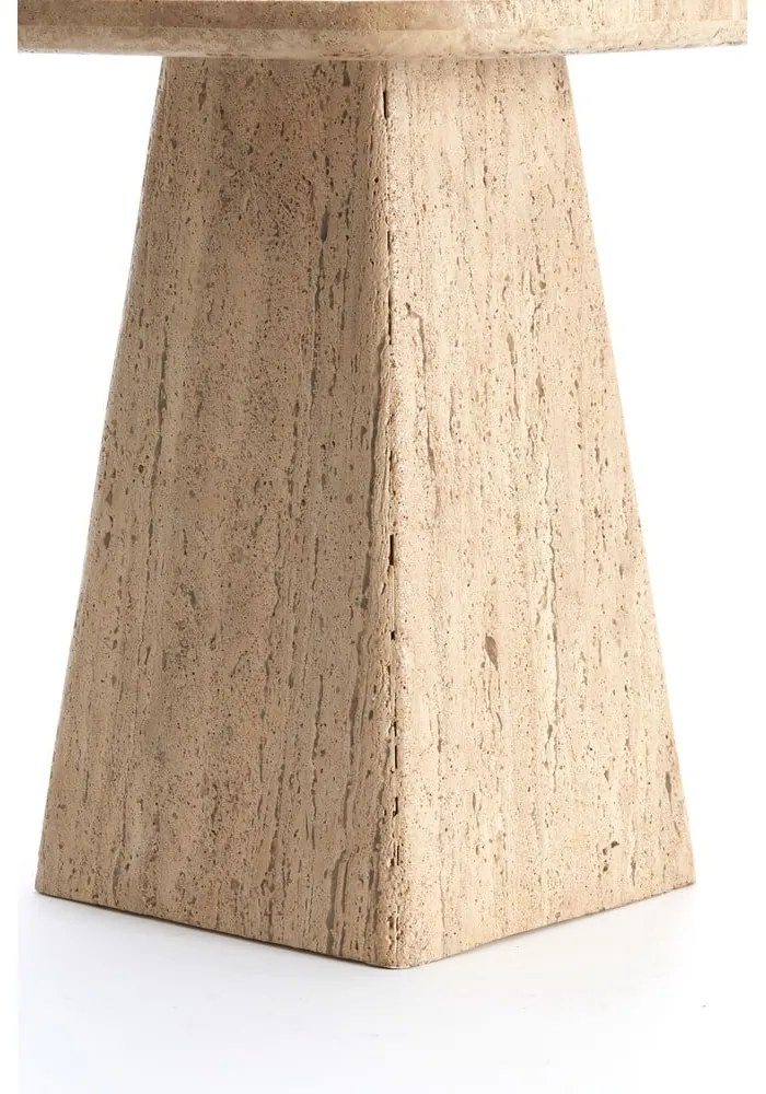 Странична масичка с скаменен плот за маса 40x40 cm Kepami – Light &amp; Living
