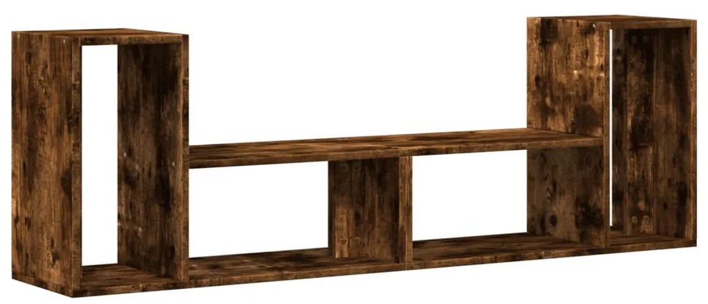 840790 vidaXL ТB шкафове, 2 бр, опушен дъб, 75x30x50 см, инженерно дърво