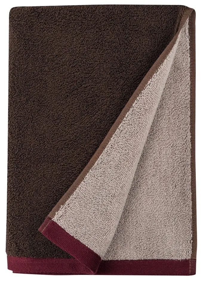 Кафява хавлиена кърпа от органичен памук от тери 70x133 cm Soft – Mette Ditmer Denmark