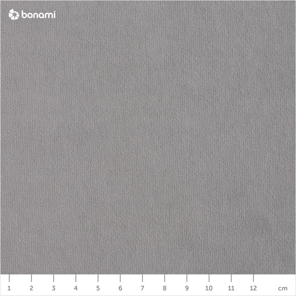 Ъглов разтегателен диван от светлосиво кадифе (десен ъгъл) Sweet Harmony - Miuform