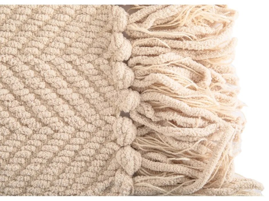 Бяло-бежово одеяло от шенил 130x170 cm Renee – Tiseco Home Studio