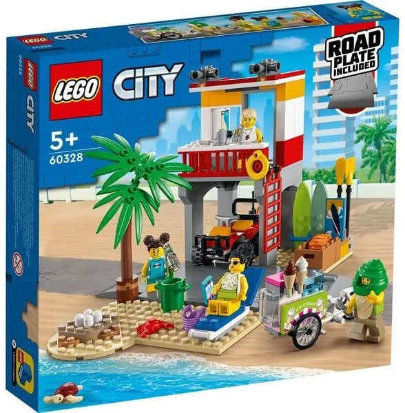 Конструктор LEGO City - Спасителна станция на плажа - 60328